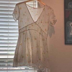 White floral Lottie moss dress